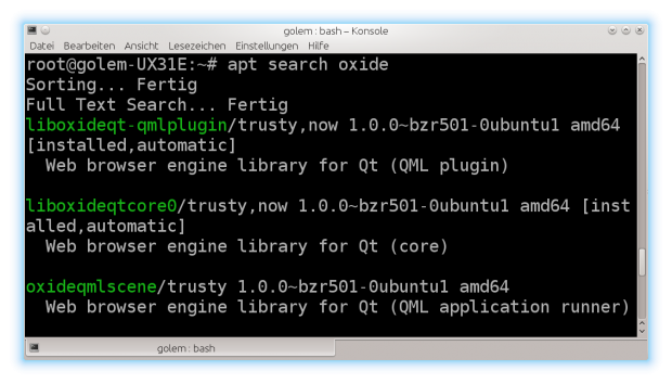 Oxide für Qt-Apps (Screenshot: Golem.de)